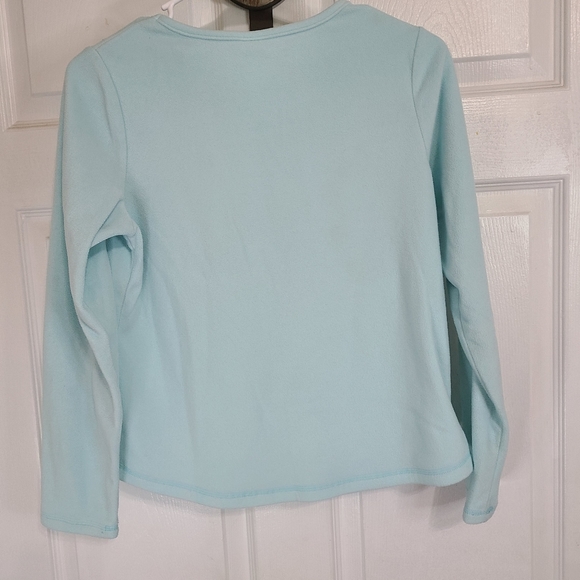 (1618) Land's End Youth's Long Sleeve Shirt, Size: 14 Color: Lite Blue - Picture 9 of 11